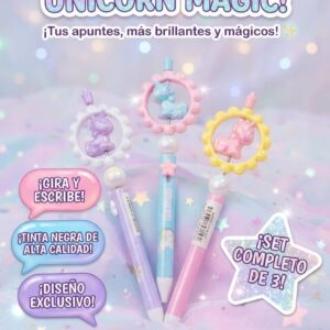 Set Plumas Unicornio